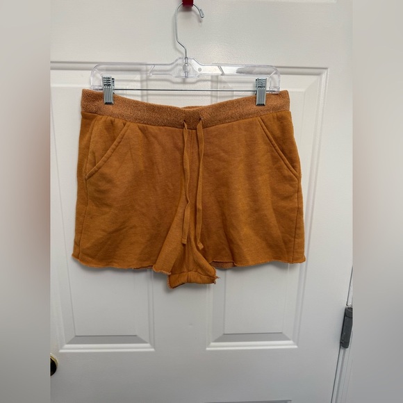 Women’s Free People Intimately orange lounge shorts with pockets size S comfy - Picture 1 of 5